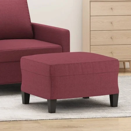 Reposapiés de tela rojo tinto 60x50x41 cm de vidaXL, Otomanas - Ref: Foro24-349333, Precio: 52,05 €, Descuento: %