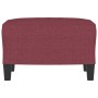 Fußhocker aus rotem Stoff, 60 x 50 x 41 cm von vidaXL, Osmanen - Ref: Foro24-349333, Preis: 52,86 €, Rabatt: %