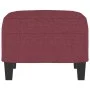 Reposapiés de tela rojo tinto 60x50x41 cm de vidaXL, Otomanas - Ref: Foro24-349333, Precio: 52,05 €, Descuento: %