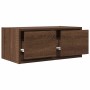 Muebles de TV 2uds Roble marrón 60x31x25,5 cm Madera ingeniería