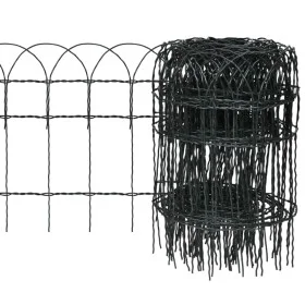 Rasenzaun aus pulverbeschichtetem Eisen, 10 x 0,4 m von vidaXL, Garteneinfassung und Einfassung - Ref: Foro24-141071, Preis: ...