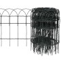 Powder Coated Iron Lawn Fence 10x0.4m by vidaXL, Garden edging and edging - Ref: Foro24-141071, Price: 33,25 €, Discount: %