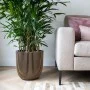 Capi Groove Blumentopf schwarz und gold 35x34 cm von Capi, Töpfe und Pflanzgefäße - Ref: Foro24-445486, Preis: 67,19 €, Rabat...