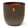 Capi Groove Blumentopf schwarz und gold 35x34 cm von Capi, Töpfe und Pflanzgefäße - Ref: Foro24-445486, Preis: 67,19 €, Rabat...