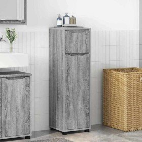 Gabinete de Baño con cajón Gris Sonoma 30,5 x 30 x 101 cm en Tocadores de baño | Comprar online en Foro24