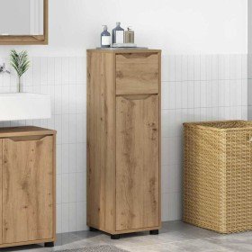Gabinete de Baño con cajón Roble artesanal 30,5 x 30 x 101 cm en Tocadores de baño | Comprar online en Foro24