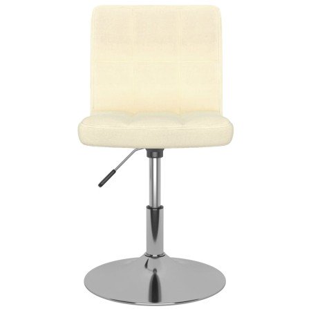 Silla de comedor giratoria tela color crema en Sillas de comedor | Comprar online en Foro24