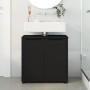 Armario para lavabo de baño con estante Negro 60 x 30 x 60 cm