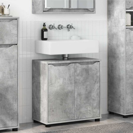 Armario para lavabo de baño Gris Concreto 60 x 30 x 60 cm