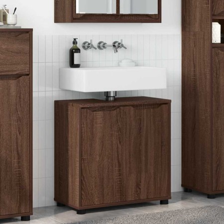 Armario para lavabo de baño Manual Roble Marrón 60 x 30 x 60 cm