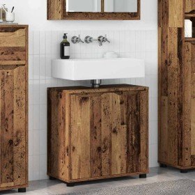 Armario para lavabo de baño Manual Madera Vieja 60 x 30 x 60 cm en Tocadores de baño | Comprar online en Foro24