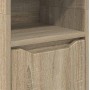 Gabinete de Baño con estante Roble Sonoma 30,5 x 30 x 195 cm