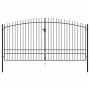 Puerta doble para valla con puntas de lanza 400x248 cm