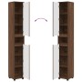 Gabinete de Baño con estante Roble Marrón 30,5 x 30 x 195 cm