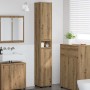 Gabinete de Baño con estante Roble artesanal 30,5 x 30 x 195 cm en Tocadores de baño | Comprar online en Foro24