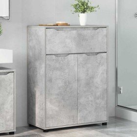 Gabinete de Baño con cajón Gris Concreto 72,5 x 36,5 x 100 cm en Tocadores de baño | Comprar online en Foro24
