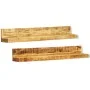 Estantes de pared 2 uds madera maciza de vidaXL, Estantes y estanterías - Ref: Foro24-241088, Precio: 120,32 €, Descuento: %