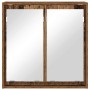 Armario con espejo de baño Madera Vieja 60 x 20 x 60 cm