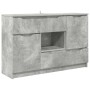 Vitrina Gris Concreto 100 x 30 x 65,6 Madera contrachapada