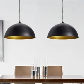 Deckenleuchte 2 Stück schwarz halbkugelförmig höhenverstellbar von vidaXL, Lampen - Ref: Foro24-241113, Preis: 64,81 €, Rabat...