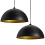 Deckenleuchte 2 Stück schwarz halbkugelförmig höhenverstellbar von vidaXL, Lampen - Ref: Foro24-241113, Preis: 64,81 €, Rabat...