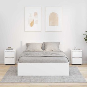 Mesas de noche 2 pcs 30,5 x 30 x 43 cm Madera contrachapada