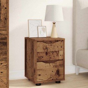 Mesa de Noche con cajón Madera Vieja 30,5 x 30 x 43 cm en Mesitas de noche | Comprar online en Foro24