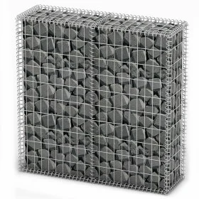 Gabionen-Wandkorb aus verzinktem Draht, 100 x 100 x 30 cm von vidaXL, Zaunpaneele - Ref: Foro24-141041, Preis: 59,29 €, Rabat...