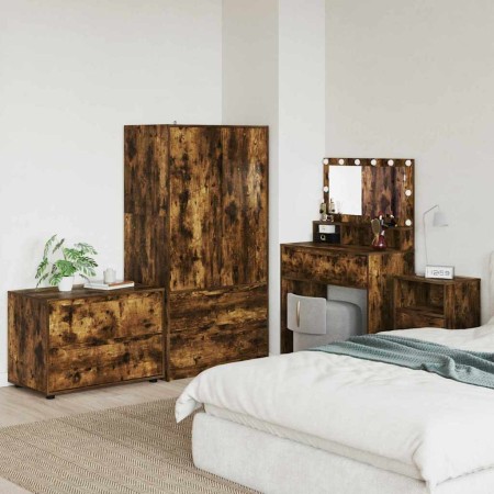 Armario de almacenamiento Roble ahumado 80 x 48 x 57 cm