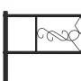 Bed frame with black metal headboard 183x213 cm by vidaXL, Beds and slatted bases - Ref: Foro24-355272, Price: 109,07 €, Disc...