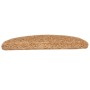 Felpudos para escaleras 15 unidades 65x21x4 cm beige