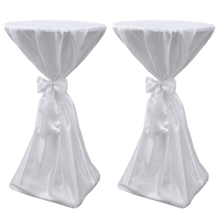 2 manteles blancos de 60 cm con lazo by vidaXL, Covers - Ref: Foro24-241187, Price: 27,84 €, Discount: %