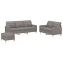 Sofa set with cushions 3 pieces taupe gray fabric by vidaXL, Sofas - Ref: Foro24-3201321, Price: 495,42 €, Discount: %