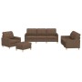 Sofagarnitur mit Kissen 4-teilig aus braunem Stoff von vidaXL, Sofas - Ref: Foro24-3201253, Preis: 632,71 €, Rabatt: %