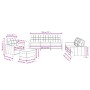 Sofagarnitur mit Kissen 4-teilig aus braunem Stoff von vidaXL, Sofas - Ref: Foro24-3201253, Preis: 632,71 €, Rabatt: %