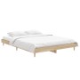Bettgestell aus Sonoma-Eiche-Holzwerkstoff, 140 x 190 cm von vidaXL, Betten und Lattenroste - Ref: Foro24-832072, Preis: 116,...