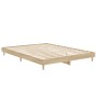 Bettgestell aus Sonoma-Eiche-Holzwerkstoff, 140 x 190 cm von vidaXL, Betten und Lattenroste - Ref: Foro24-832072, Preis: 116,...