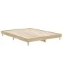 Bettgestell aus Sonoma-Eiche-Holzwerkstoff, 140 x 190 cm von vidaXL, Betten und Lattenroste - Ref: Foro24-832072, Preis: 119,...