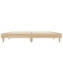 Sonoma oak engineered wood bed frame 140x190 cm by vidaXL, Beds and slatted bases - Ref: Foro24-832072, Price: 116,73 €, Disc...