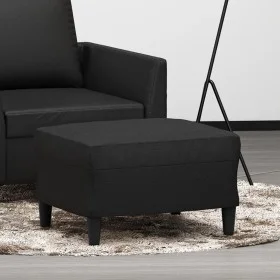 Reposapiés de cuero sintético negro 60x50x41 cm de vidaXL, Otomanas - Ref: Foro24-349287, Precio: 70,14 €, Descuento: %