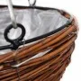 Round Willow Hanging Basket with Layer and Chain - 4 Pieces by vidaXL, Pots and planters - Ref: Foro24-140915, Price: 39,88 €...