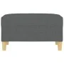 Fußhocker aus dunkelgrauem Stoff, 70 x 55 x 41 cm von vidaXL, Osmanen - Ref: Foro24-349272, Preis: 61,38 €, Rabatt: %