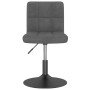 Silla de comedor giratoria de terciopelo gris oscuro en Sillas de comedor | Comprar online en Foro24