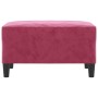 Fußhocker aus rotem Samt, 70 x 55 x 41 cm von vidaXL, Osmanen - Ref: Foro24-349321, Preis: 57,46 €, Rabatt: %