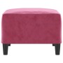 Fußhocker aus rotem Samt, 70 x 55 x 41 cm von vidaXL, Osmanen - Ref: Foro24-349321, Preis: 57,46 €, Rabatt: %