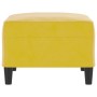 Gelber Samt-Fußhocker 70x55x41 cm von vidaXL, Osmanen - Ref: Foro24-349323, Preis: 59,63 €, Rabatt: %