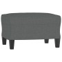 Fußhocker aus dunkelgrauem Stoff, 60 x 50 x 41 cm von vidaXL, Osmanen - Ref: Foro24-349328, Preis: 64,40 €, Rabatt: %