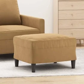 Brauner Samt-Fußhocker 60x50x41 cm von vidaXL, Osmanen - Ref: Foro24-349300, Preis: 50,90 €, Rabatt: %