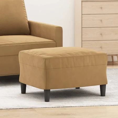 Brauner Samt-Fußhocker 60x50x41 cm von vidaXL, Osmanen - Ref: Foro24-349300, Preis: 50,87 €, Rabatt: %