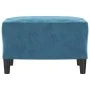 Reposapiés de terciopelo azul 60x50x41 cm de vidaXL, Otomanas - Ref: Foro24-349302, Precio: 50,87 €, Descuento: %